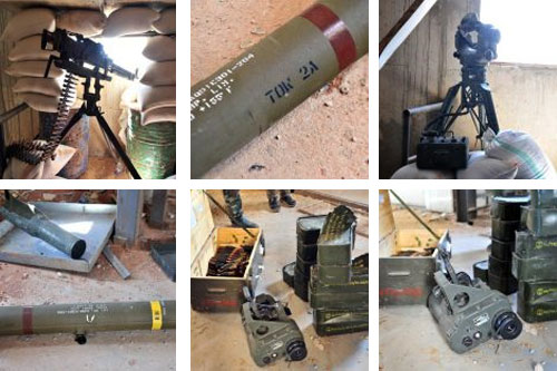 armas halladas en escondites terroristas Hallan armas sofisticadas estadounidenses en escondites terroristas